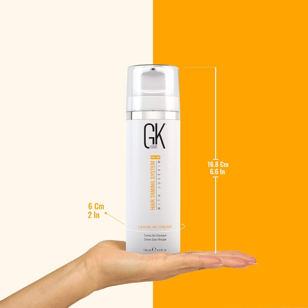 GK HAIR PRO LINE Leave-In Conditioner Hair Cream 130ml Hair Taming System with Juvexin to Reduce Frizz