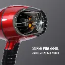Ikonic Professional Pro 2200 Hair Dryer with 2 heat nozzles and 1 diffuser (Red & Black)