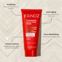 SiNOZ Cleansing Clay Face Mask 50 ml | Oil Balance Acne and Blackheads