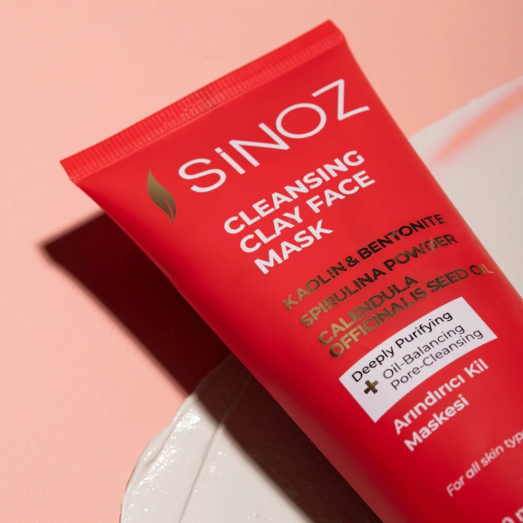 SiNOZ Cleansing Clay Face Mask 50 ml | Oil Balance Acne and Blackheads