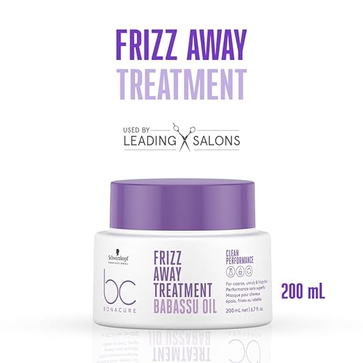 Schwarzkopf Professional BC Bonacure Frizz Away Hair Treatment Mask with Babassu Oil 200 ml for Frizzy Hair