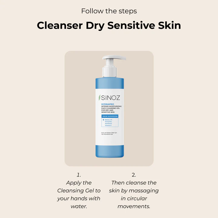 Sinoz  hydrapro Cleanser Dry Sensitive Skin 400ML