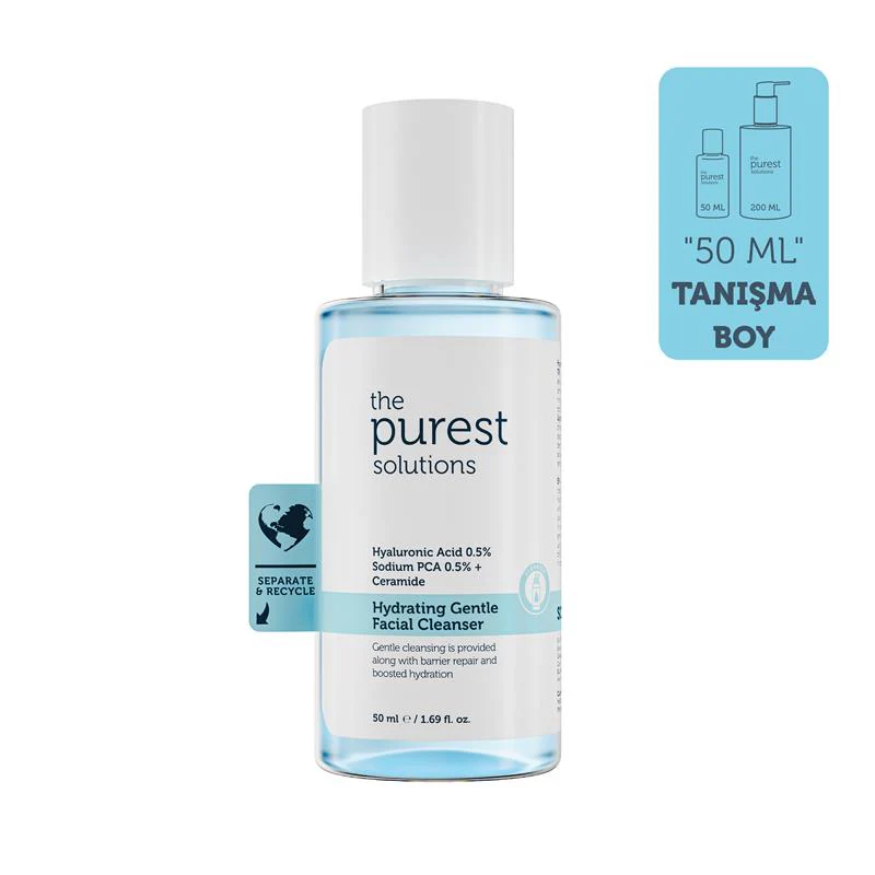 The Purest Solutions hydrating facial cleanser 50ml Travel size