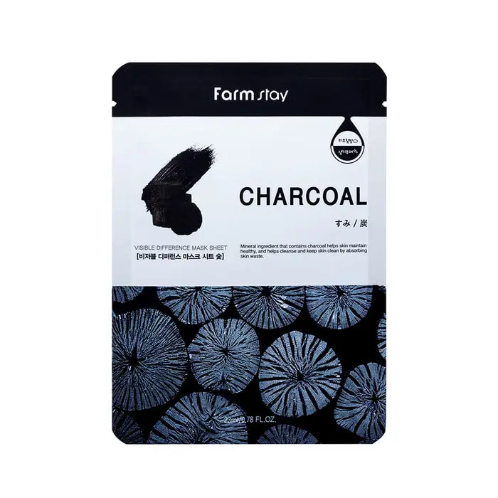 Farmstay Visible Difference Mask Sheet Charcoal 23ML