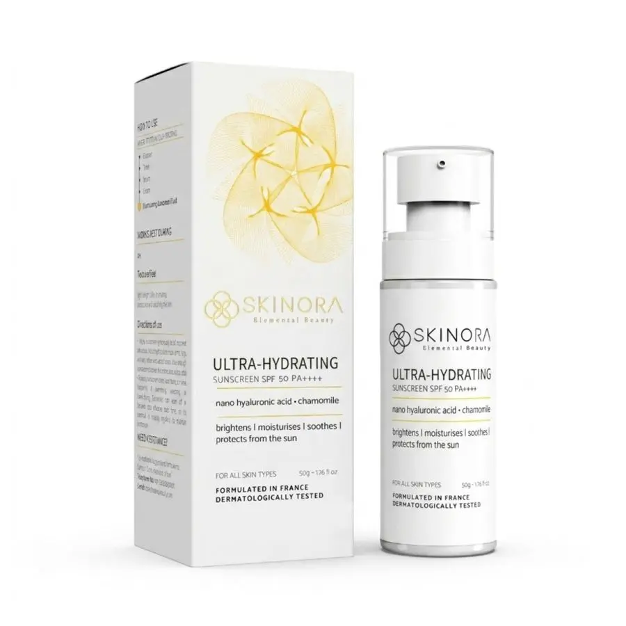 Skinora Nano Hyaluronic Acid and Chamomile Sunscreen SPF 50 50gm
