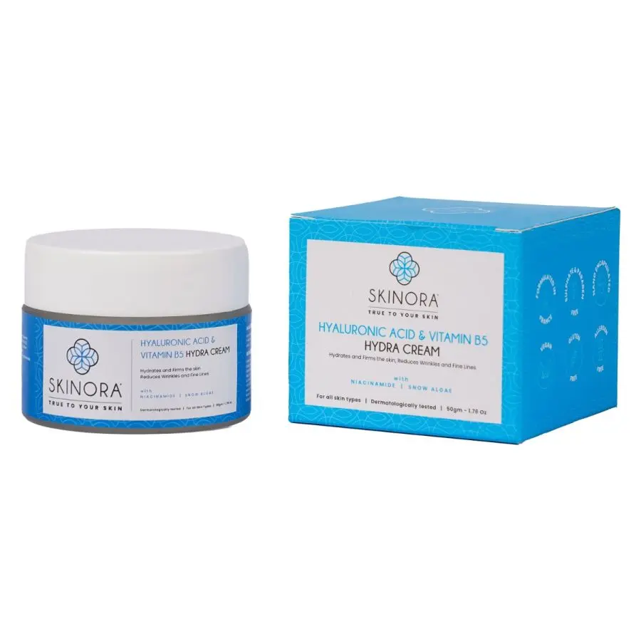 Skinora Hyaluronic Acid and Vitamin B5 Hydra Cream 50gm