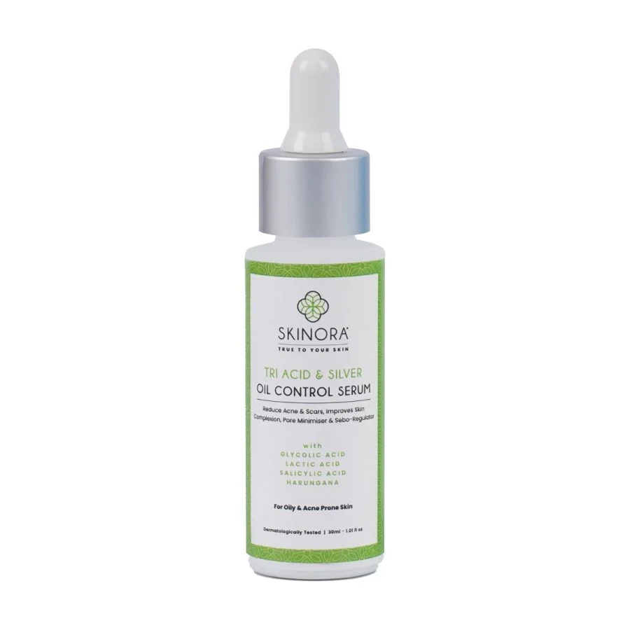 Skinora Silver and Tri Acid Oil Control Serum 30ml