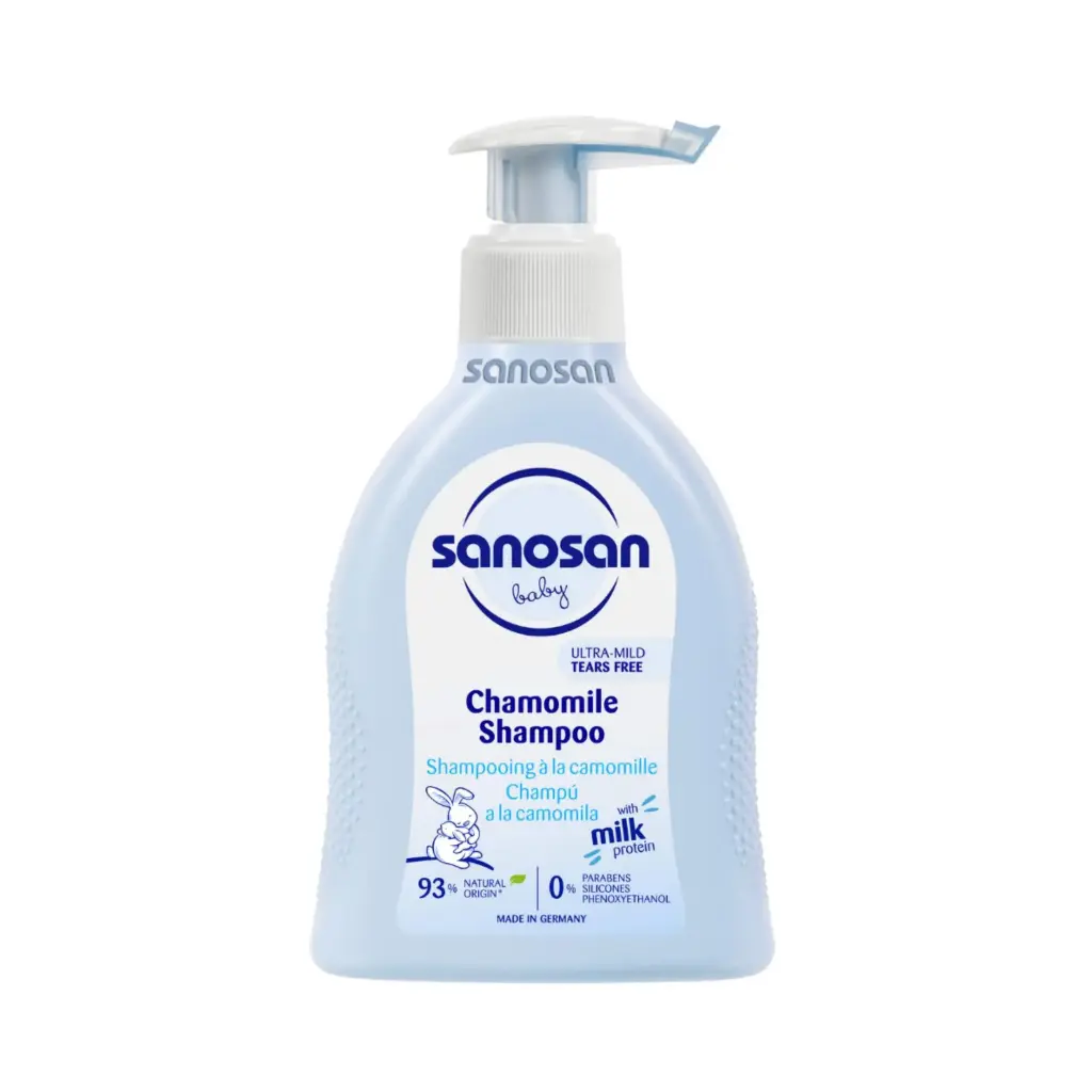 Sanosan baby Chamomile Shampoo 200ml | Natural Milk Protein