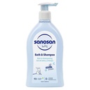 Sanosan Bath & Shampoo 500ml | Natural Milk Protein | Healthy Baby Skin