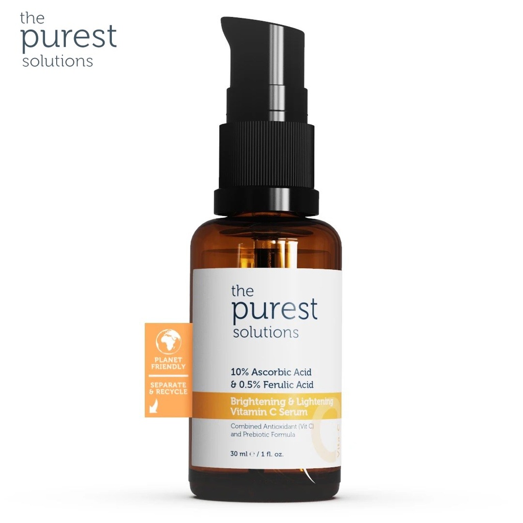 Vitamin C Serum 10% Ascorbic Acid & Ferulic Acid 0.5% - 30ml The Purest Solutions 