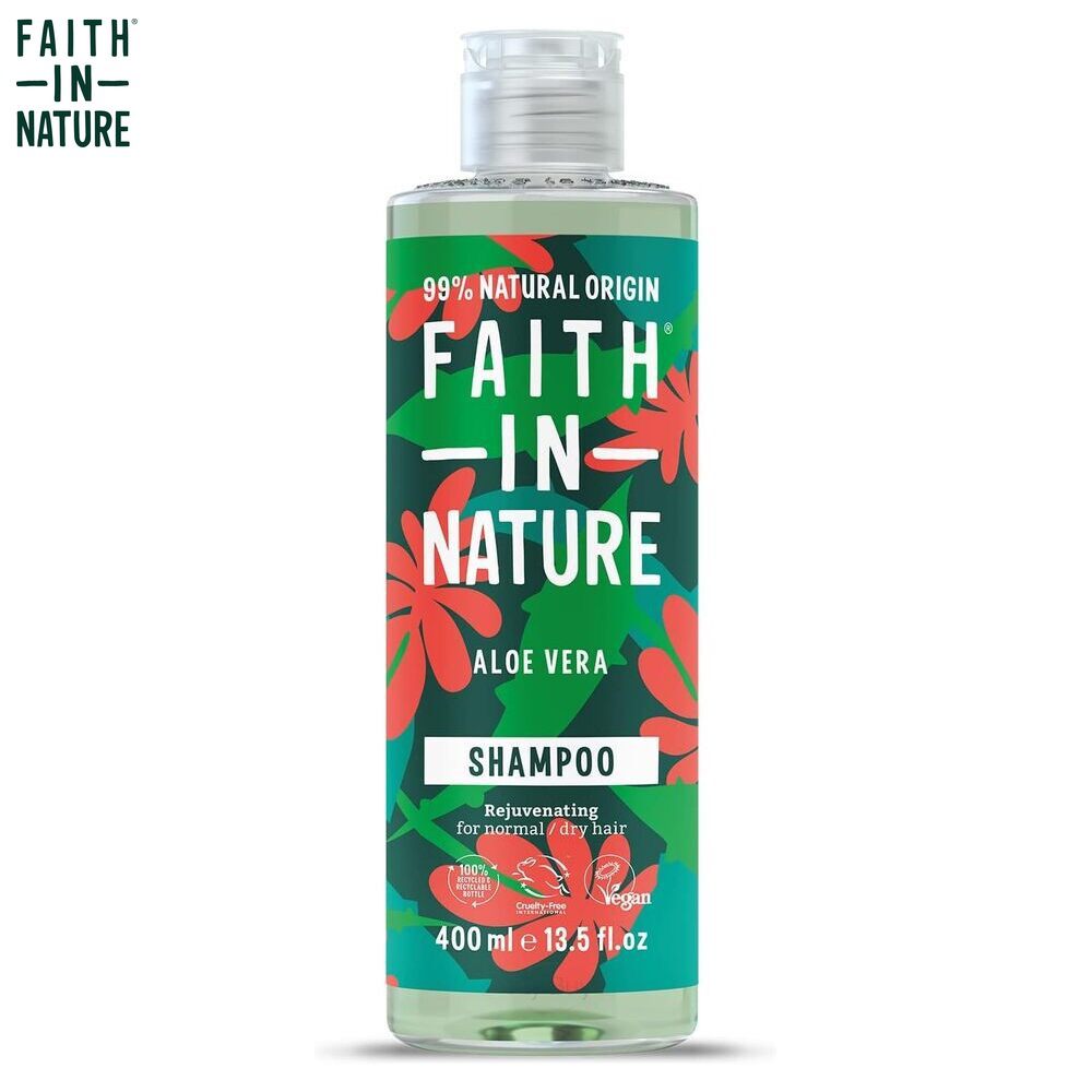Faith in Nature Aloe Vera Shampoo 400 ml | For Normal to Dry Hair