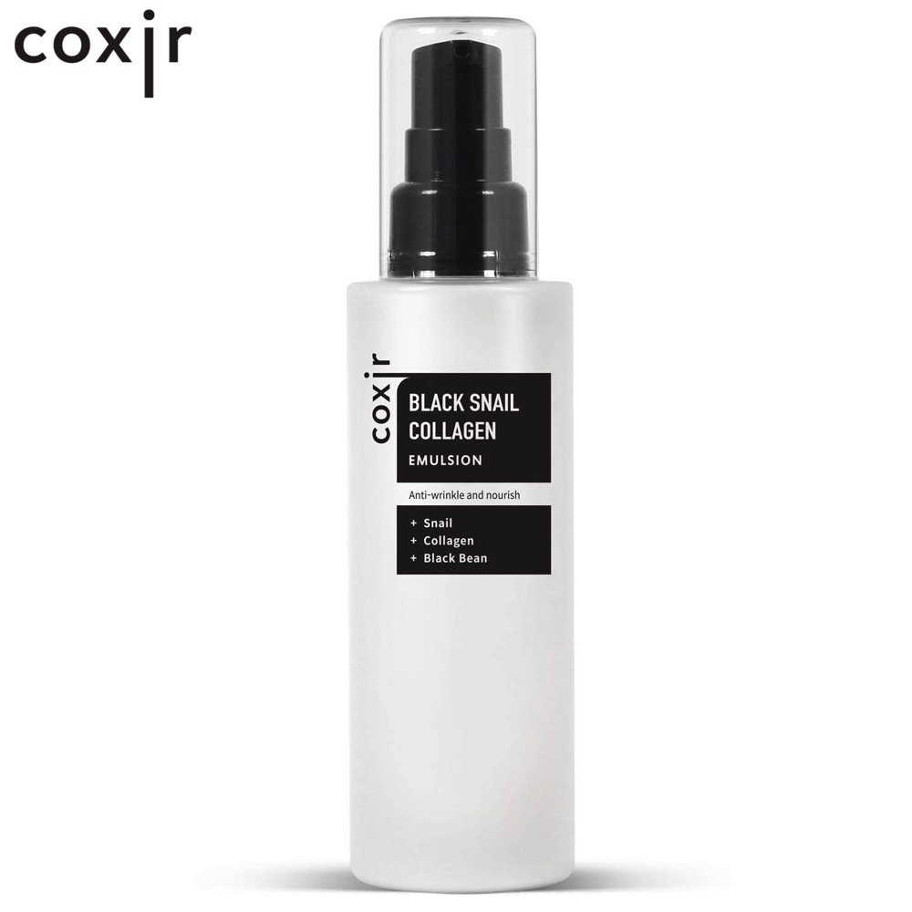 Coxir Black Snail Collagen Emulsion 100 ml | Anti Wrinkle and Nourishment | Snail Collagen Black Bean