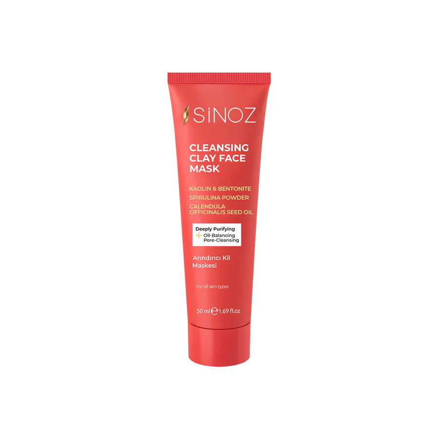 SiNOZ Cleansing Clay Face Mask 50 ml | Oil Balance Acne and Blackheads
