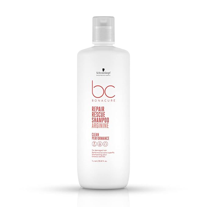 Schwarzkopf Professional BC Bonacure Repair Rescue Shampoo with Arginine 1000 ml for Damaged Hair